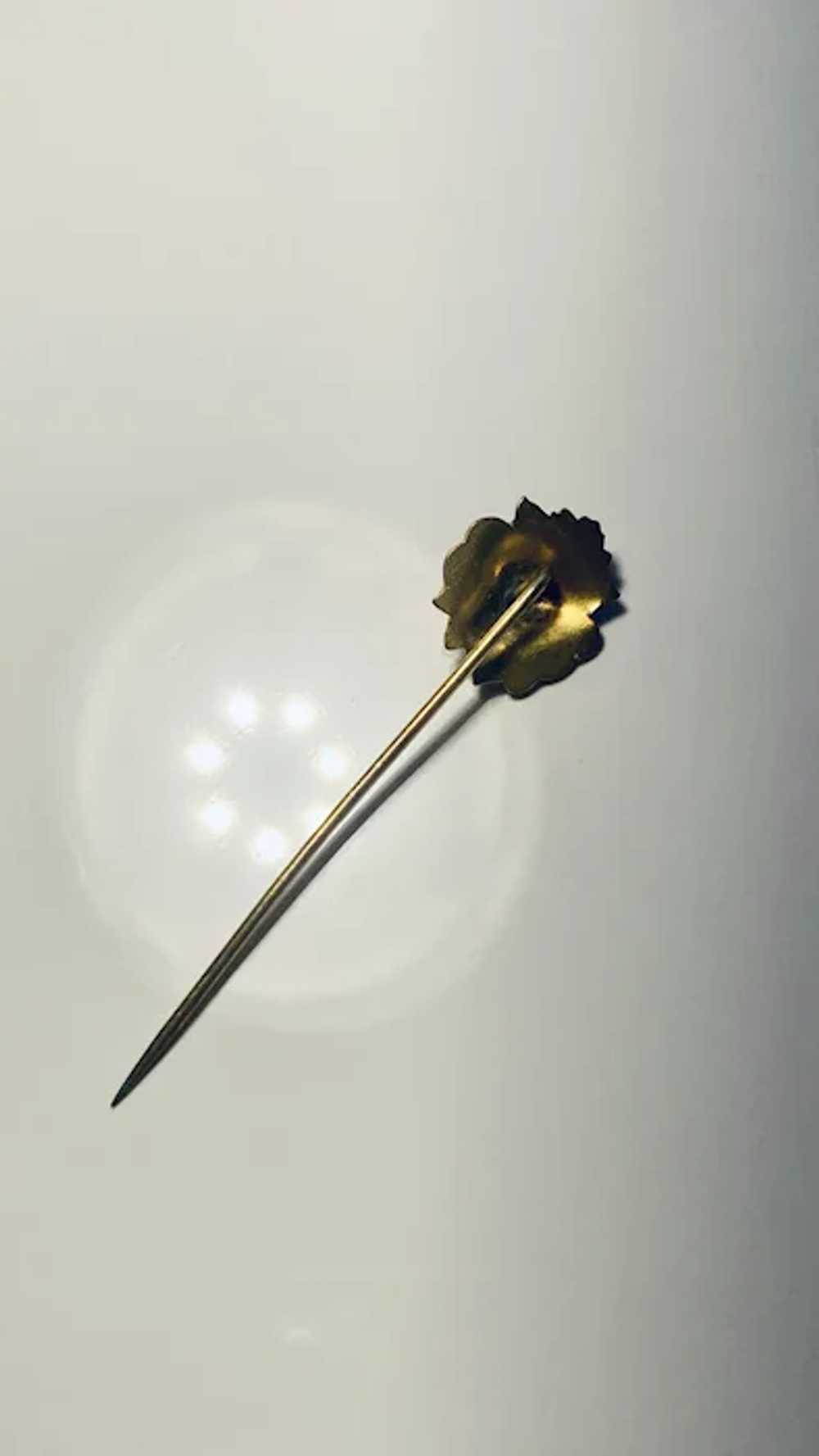 Edwardian Lion Stick Pin Gilt - image 4