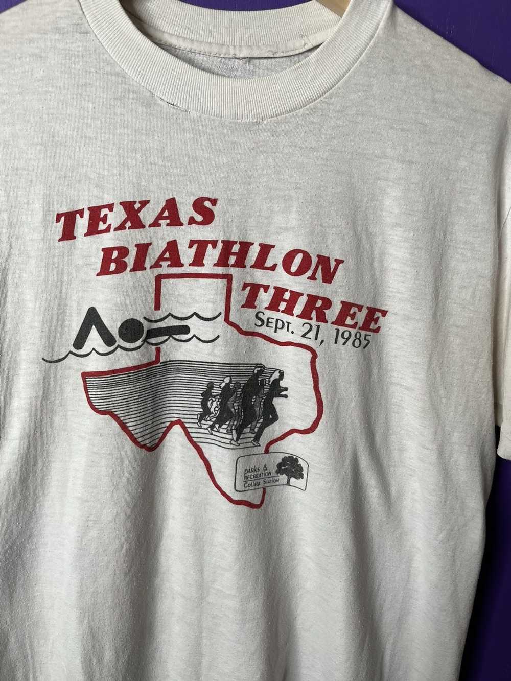 Made In Usa × Vintage Vintage 1985 Texas Biathlon… - image 3