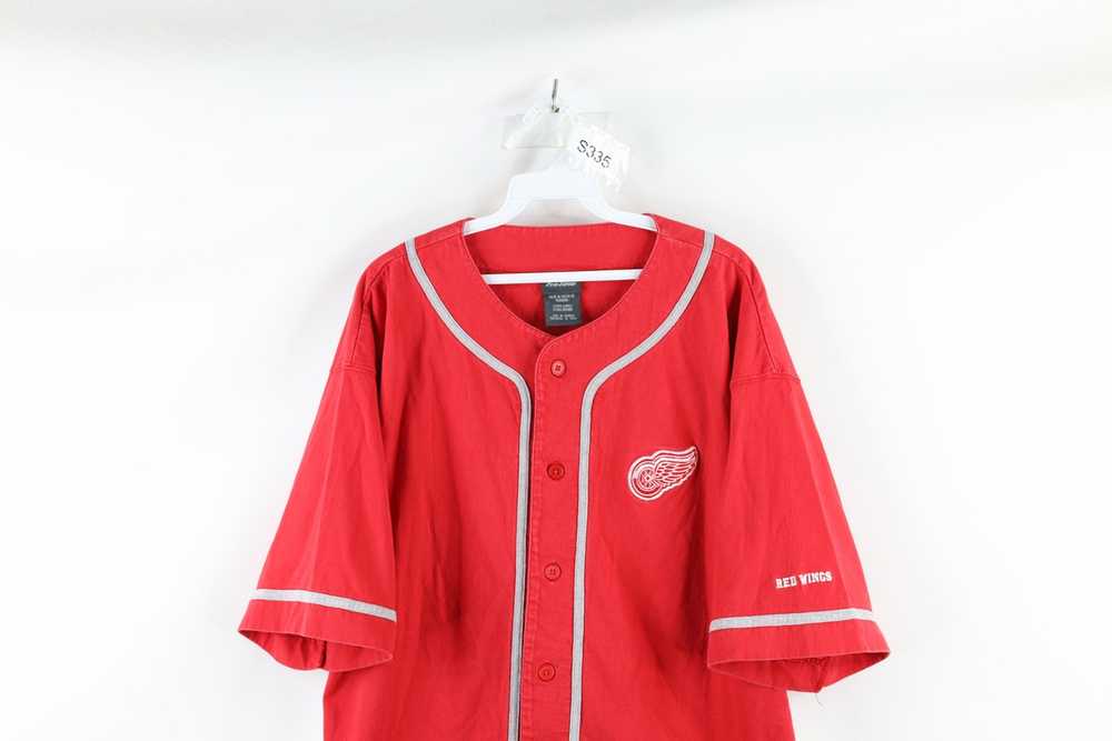 Vintage Vintage 90s Detroit Red Wings Baseball Je… - image 2