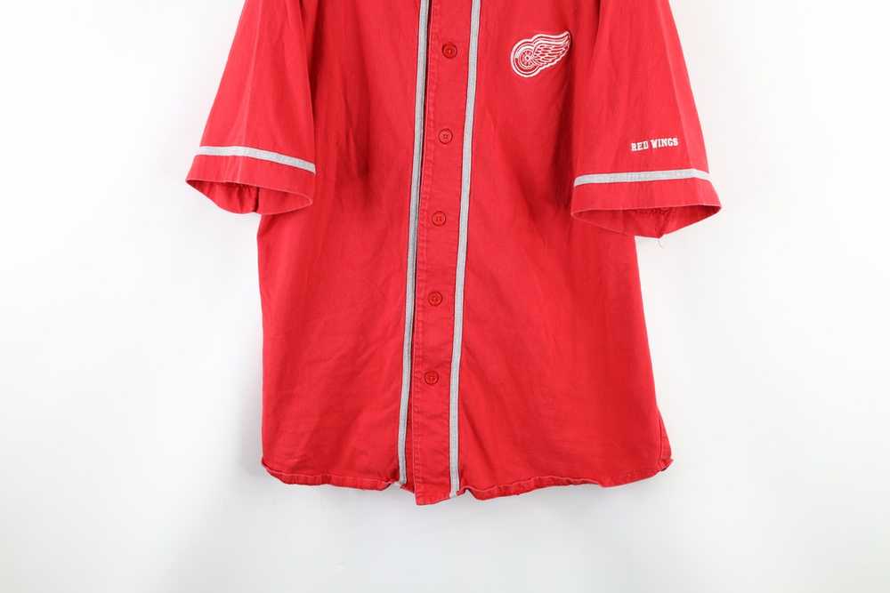 Vintage Vintage 90s Detroit Red Wings Baseball Je… - image 3