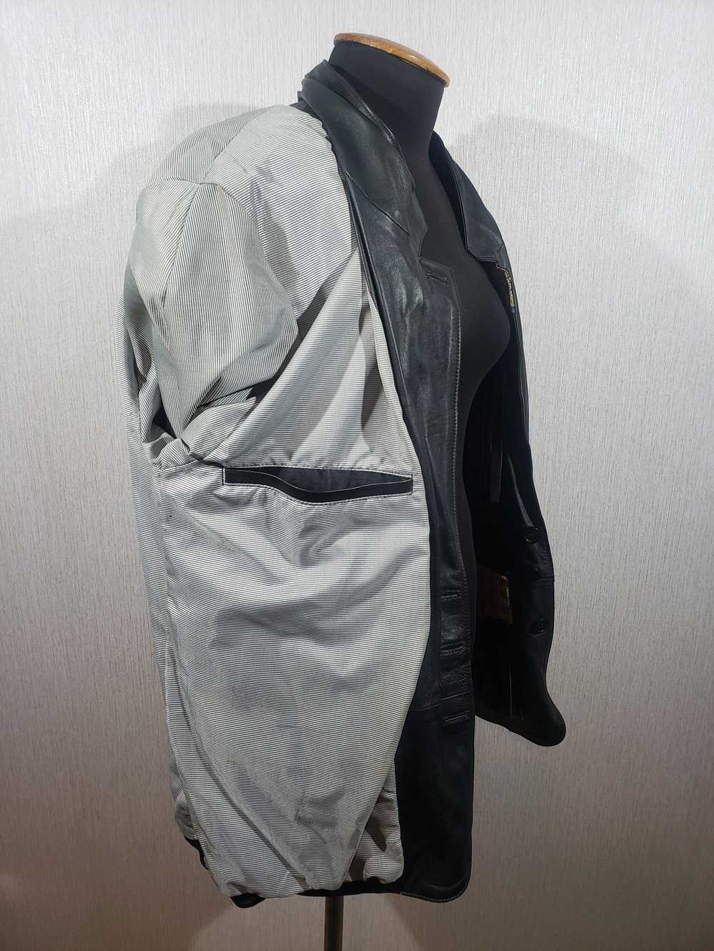Handmade × Uniqlo Stylish men's leather jacket. - image 6