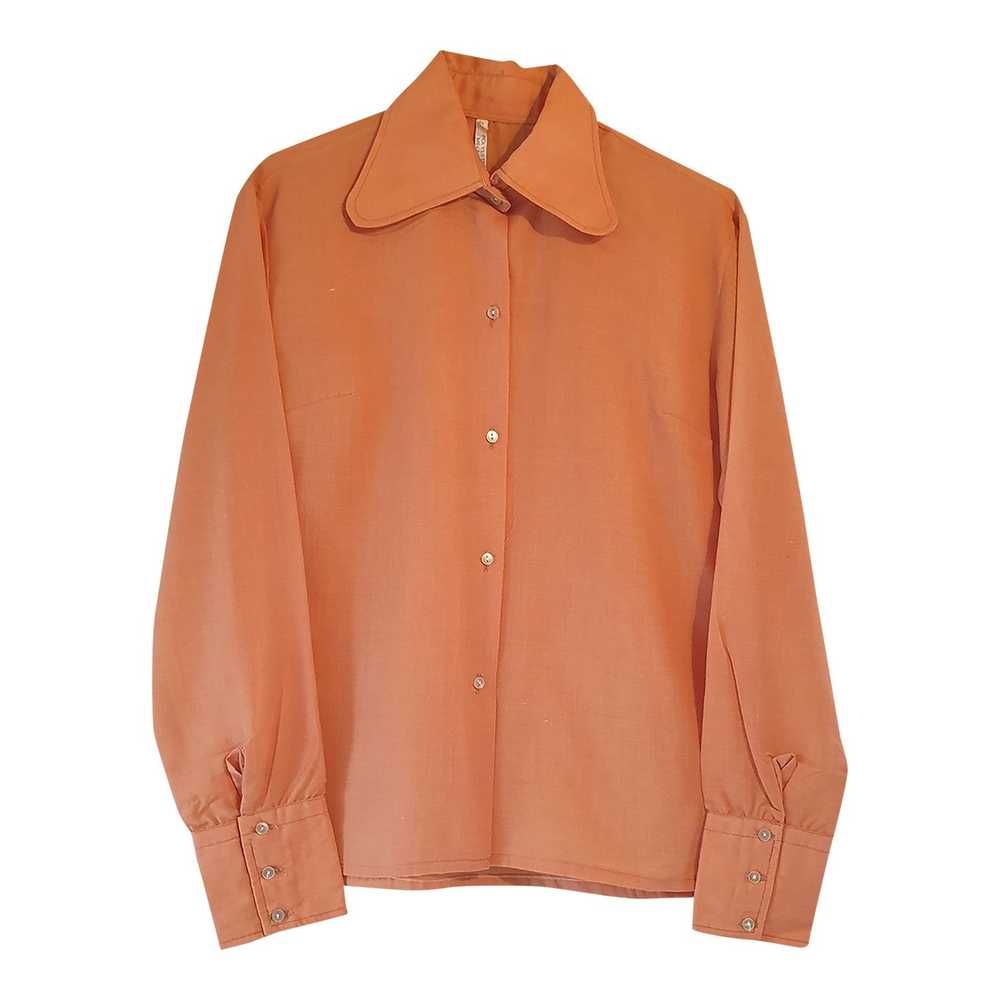 Chemise orange - chemise 70' orange saumoné grand… - image 1