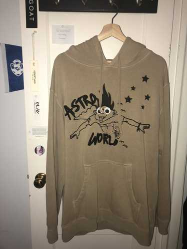 Travis Scott Astroworld Look Mom I Can Fly Hoodie Tan