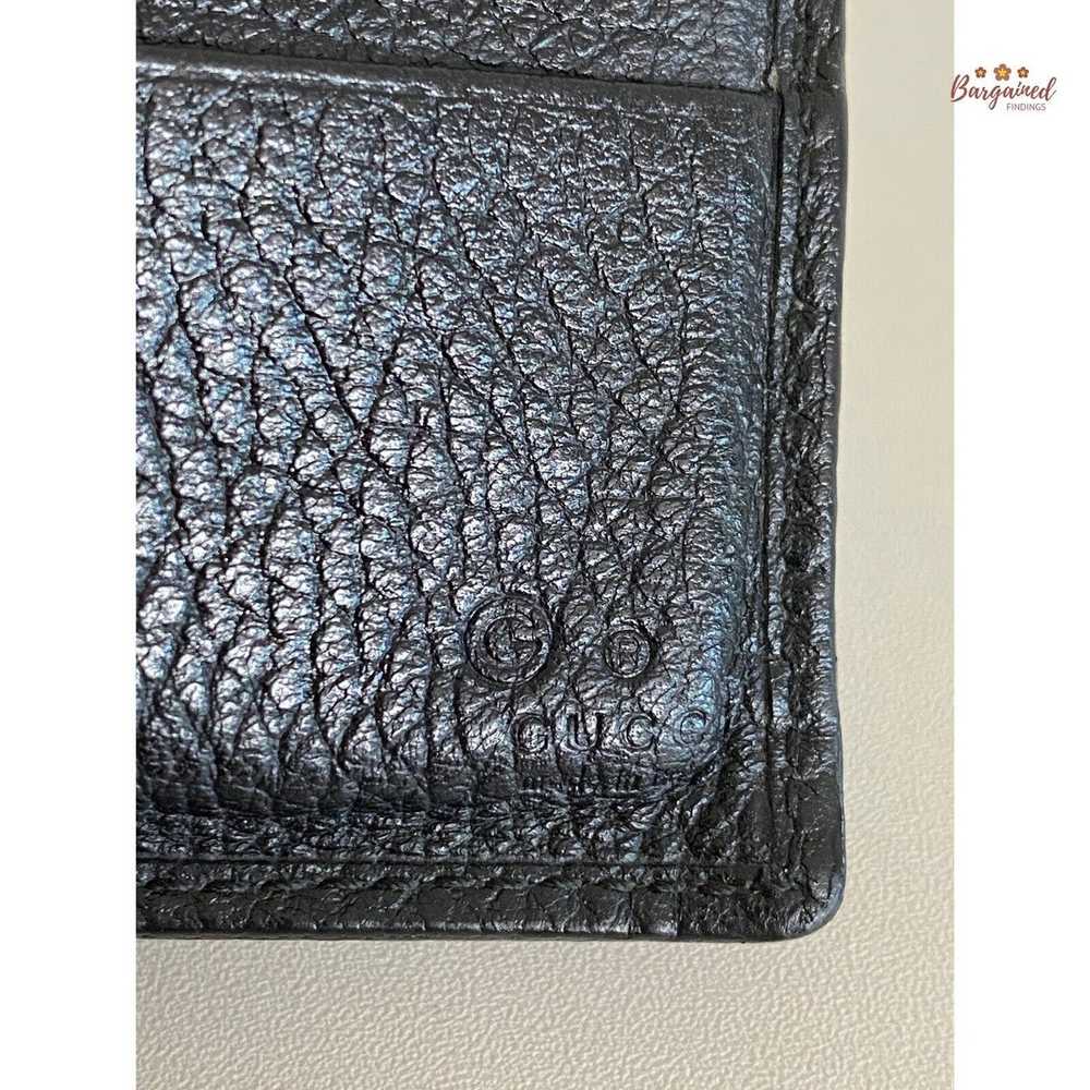 Gucci GUCCI Black Nylon Leather Micro-Guccissima … - image 6