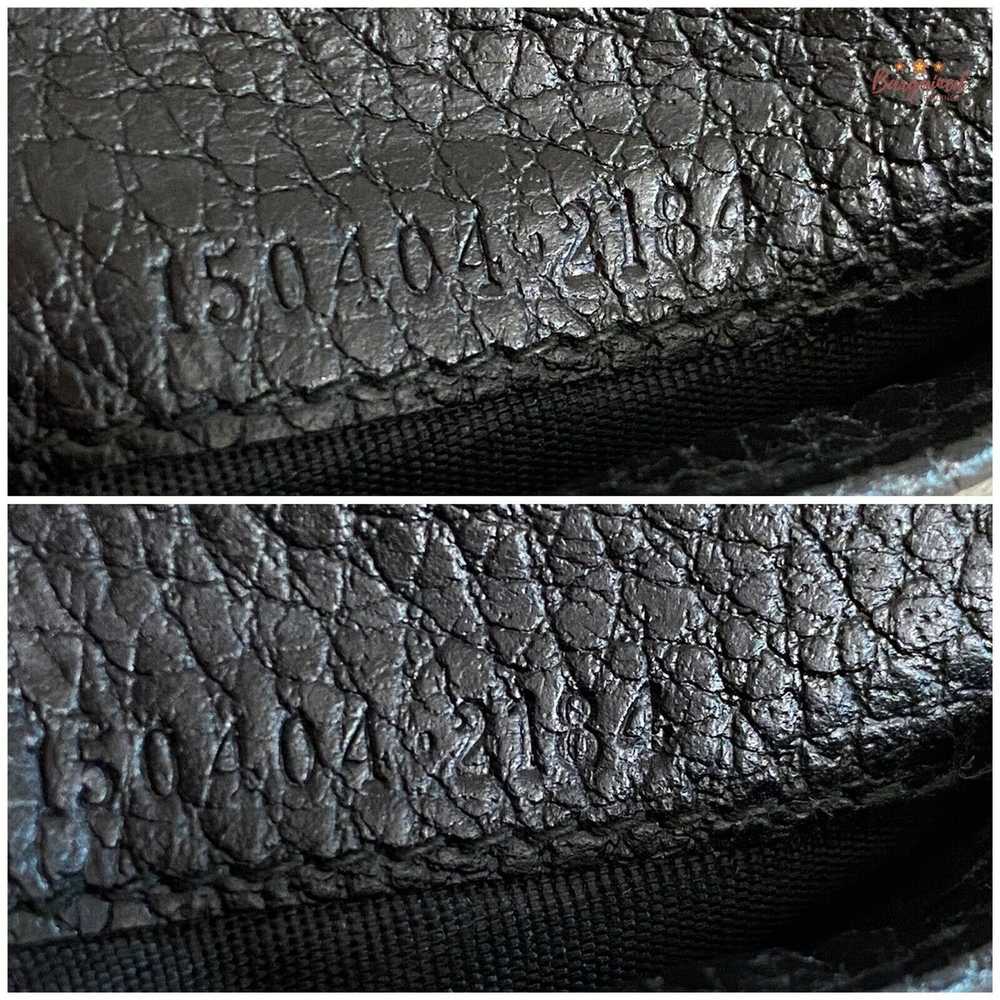 Gucci GUCCI Black Nylon Leather Micro-Guccissima … - image 8