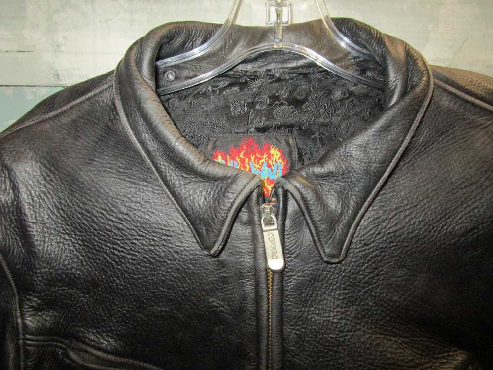 Leather Jacket Vintage Bill Wall Leathers Malibu … - image 4