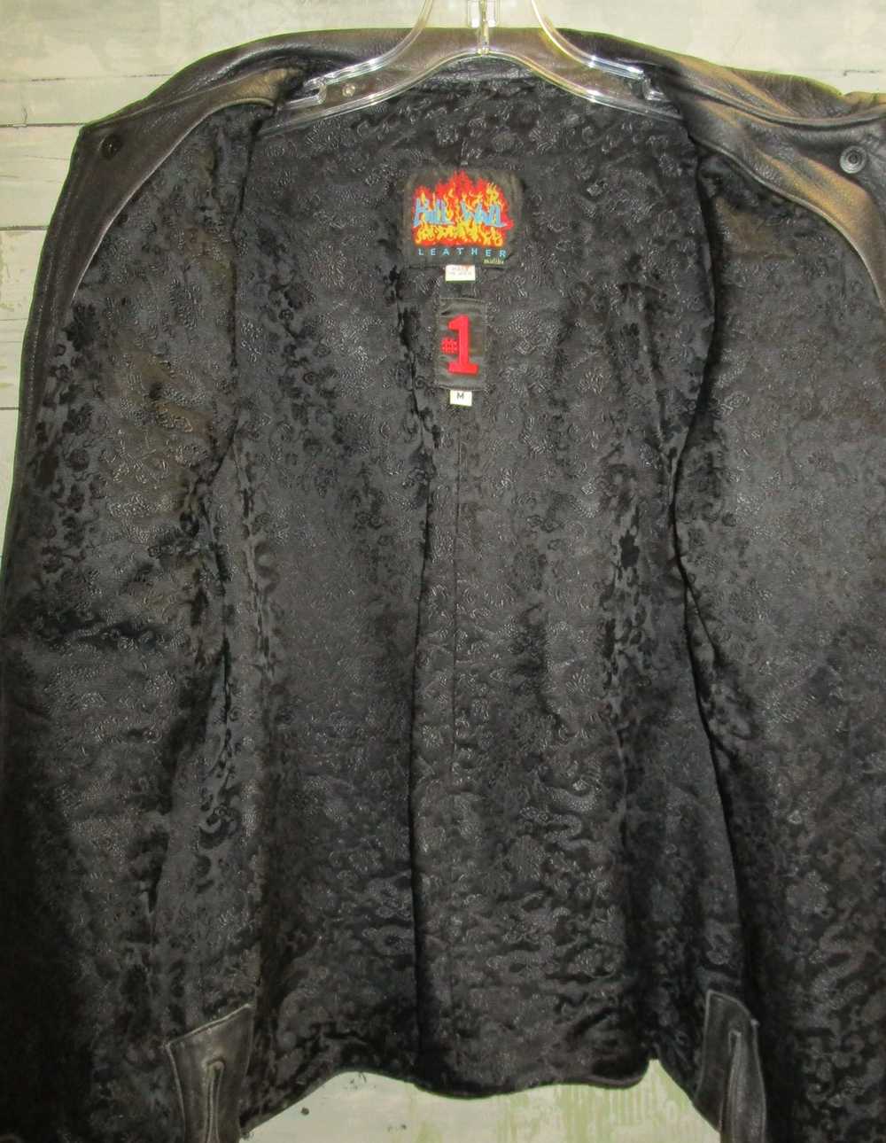 Leather Jacket Vintage Bill Wall Leathers Malibu … - image 8