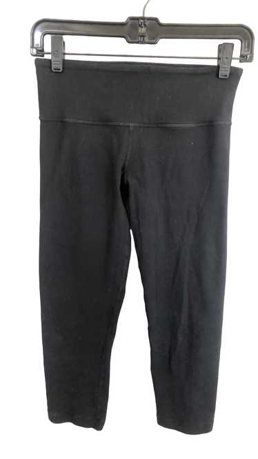 lululemon solid pants capri black 4