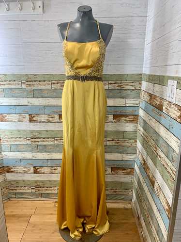 00’s Gold and Silver Beaded Maxi Gown - image 1