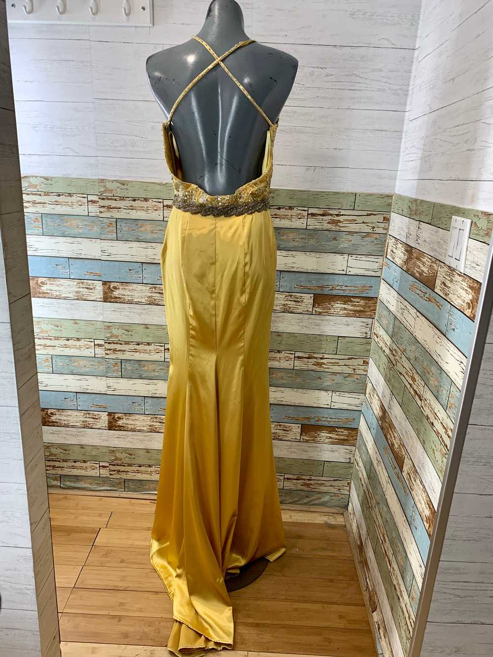 00’s Gold and Silver Beaded Maxi Gown - image 6