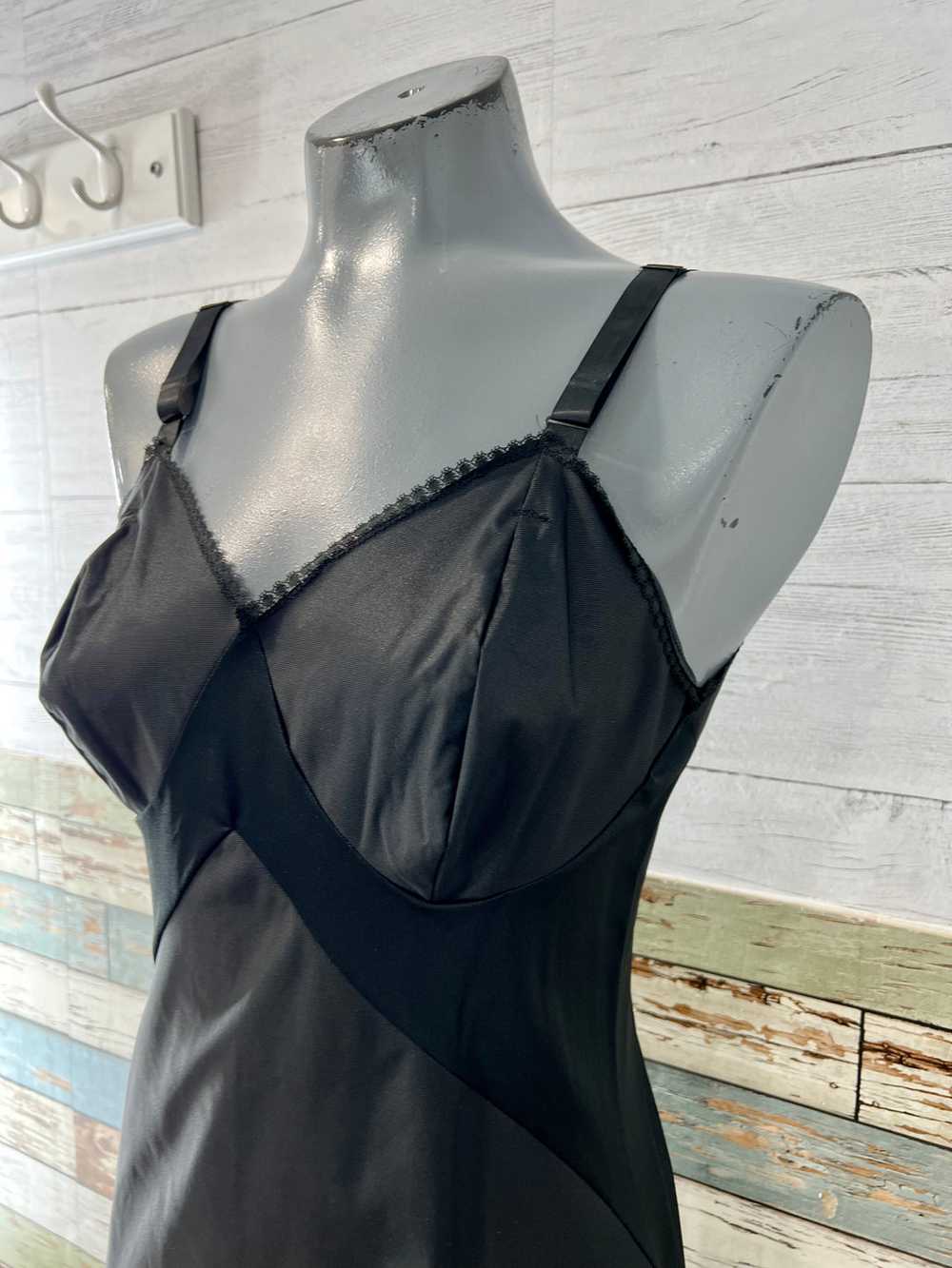 60’s Black Slip Dress by Komar - image 4