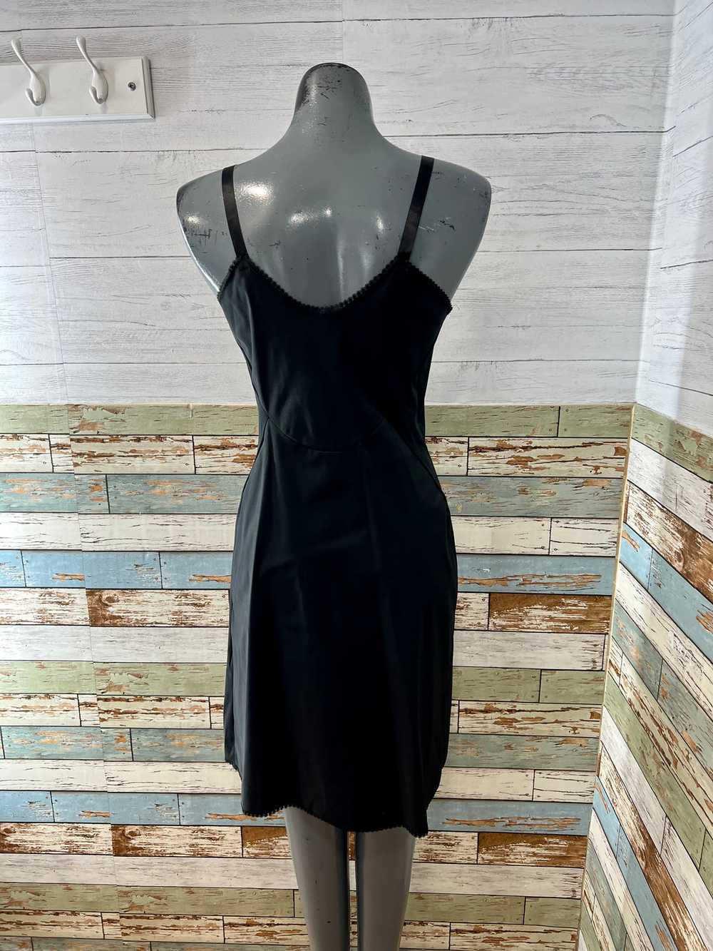 60’s Black Slip Dress by Komar - image 7