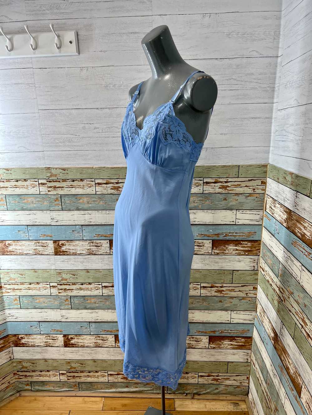 60’s Pale Blue Slip Dress by Lady Lynne Tag Size … - image 5