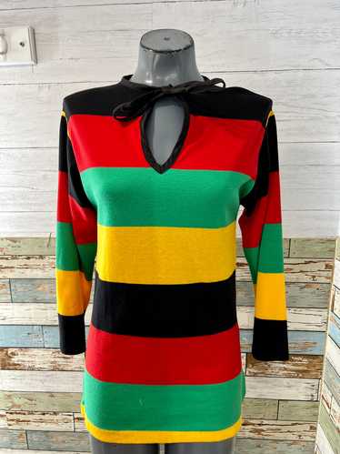 70s Multicolor Stripe Sweater