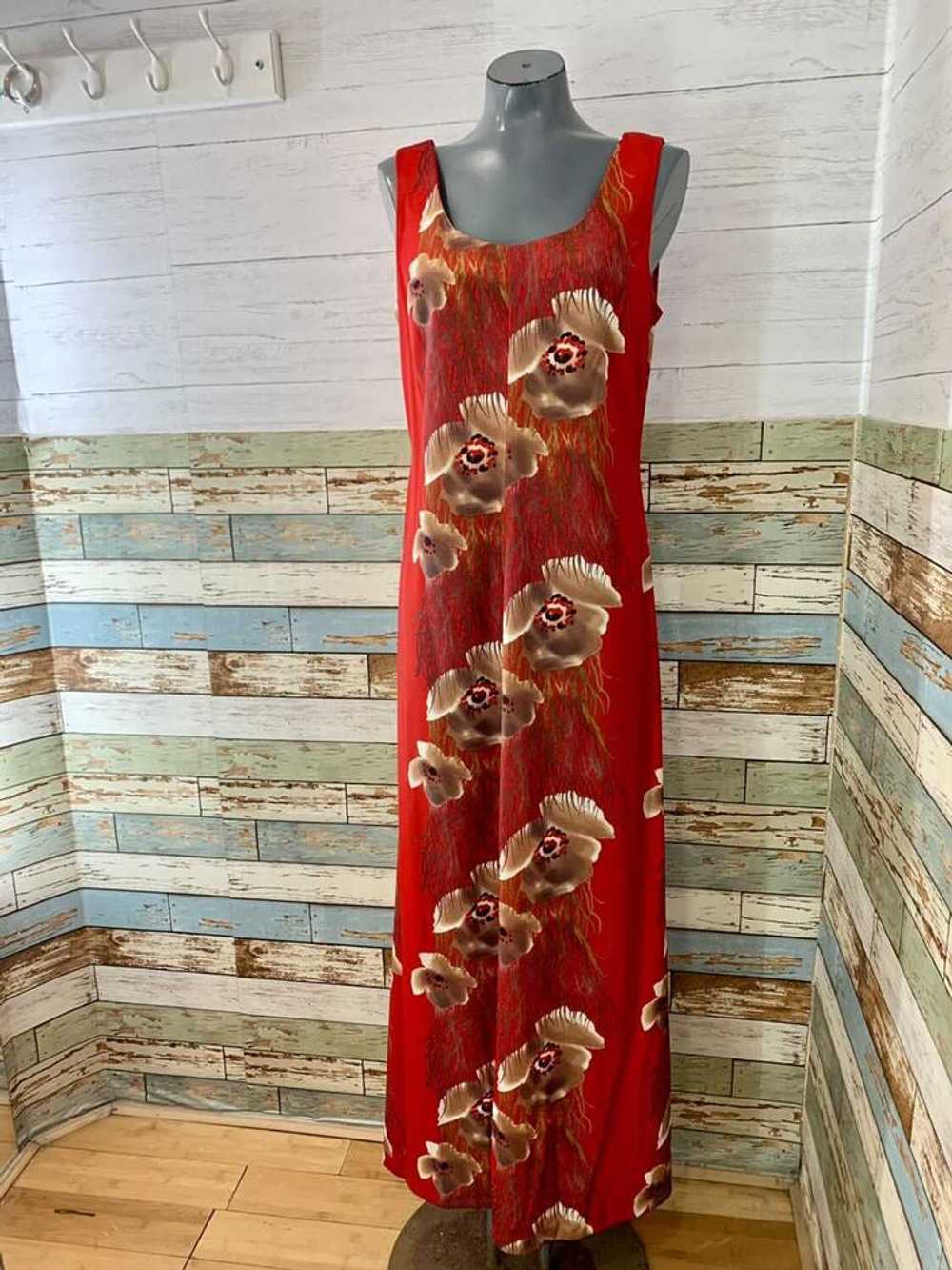 70s Oriental print 2 Piece Dress Set - image 3