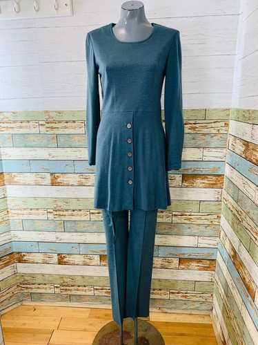 70s Pant & long Sleeve Knit Tunic 2 Piece Set By … - image 1