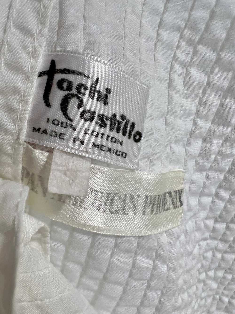 70s Tachi Castillo short sleeve Ruffle Mexican Bl… - image 6