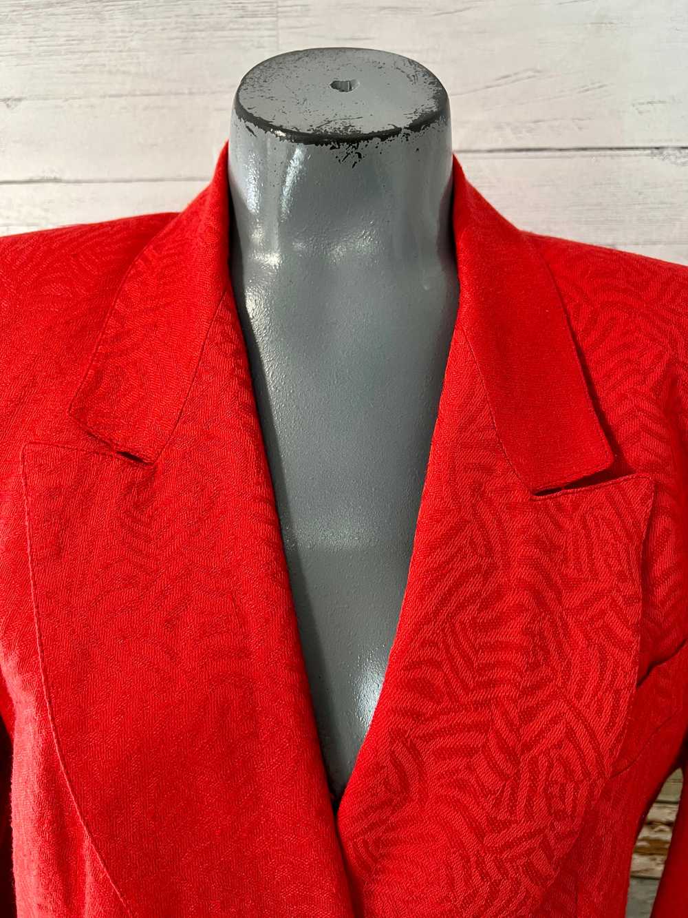 90’s Red Double Breasted Blazer By Giorgio Sant A… - image 3