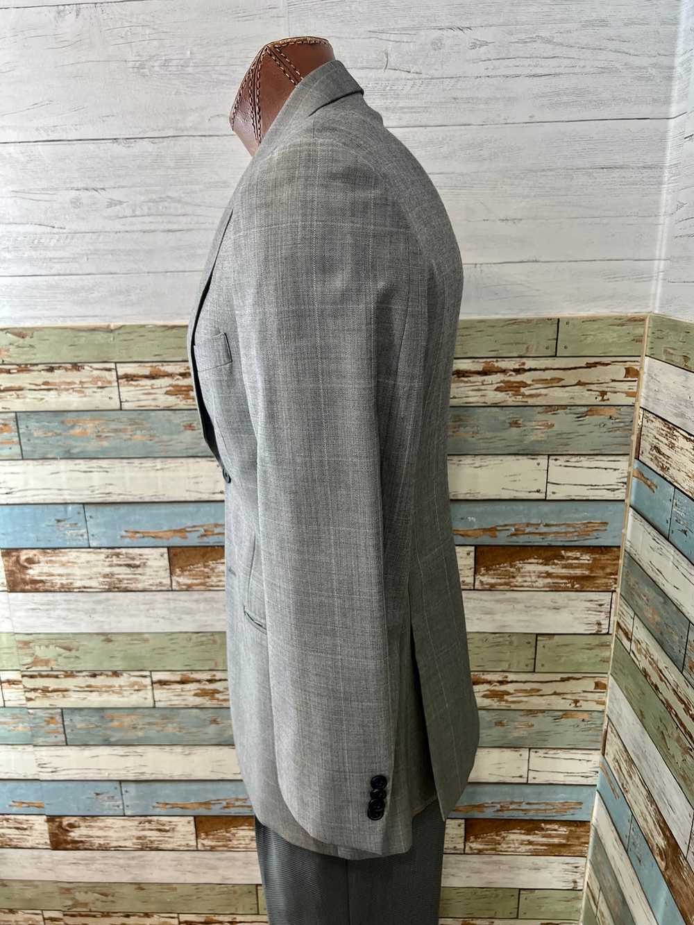 90’s Heather Gray Two Button Wool Blazer By Tommy… - image 3