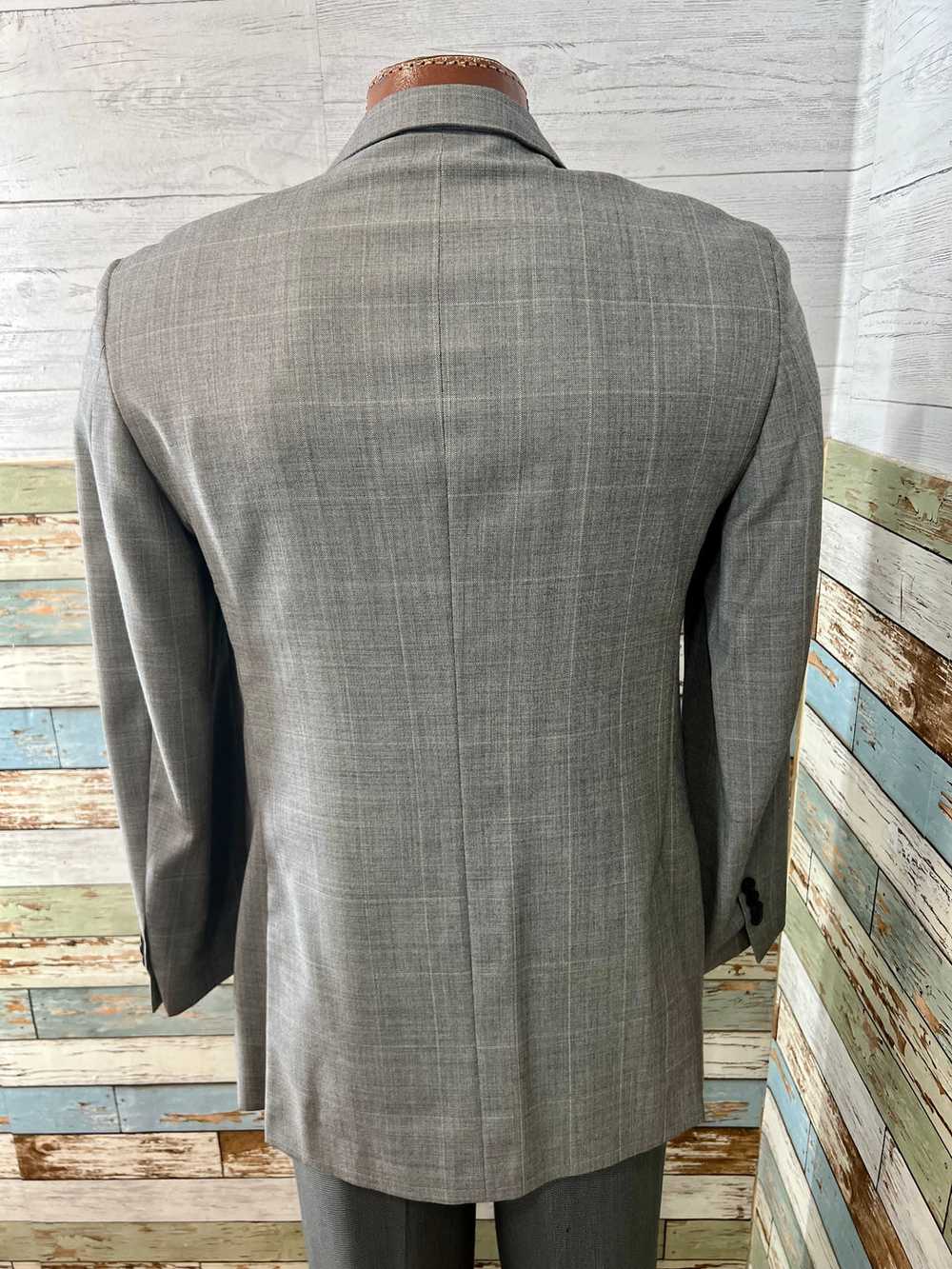 90’s Heather Gray Two Button Wool Blazer By Tommy… - image 5