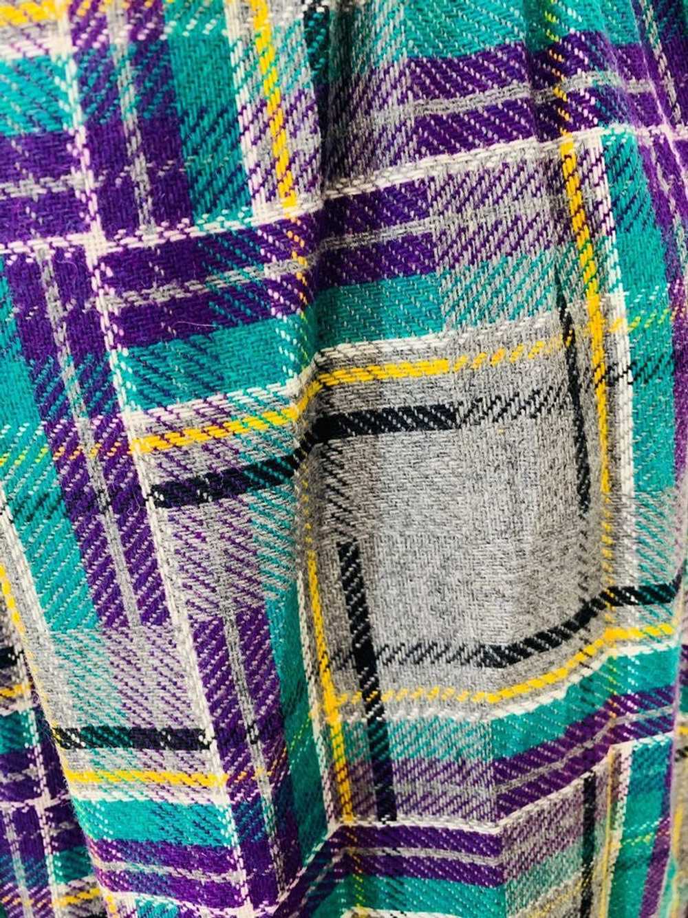 80’s Tartan Wool Skirt Long Length By Jack Winter… - image 2
