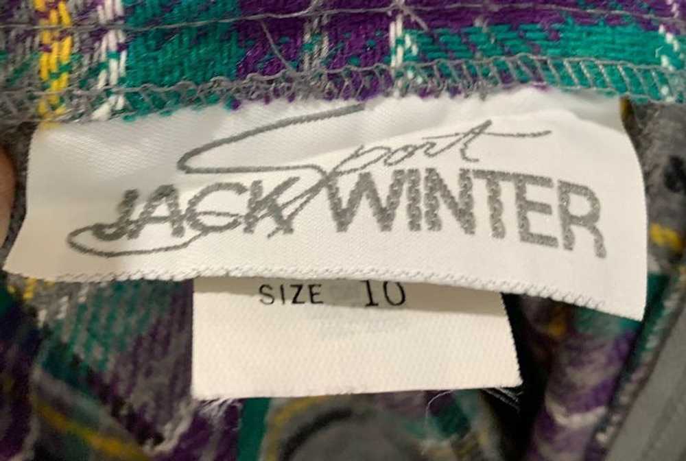 80’s Tartan Wool Skirt Long Length By Jack Winter… - image 5