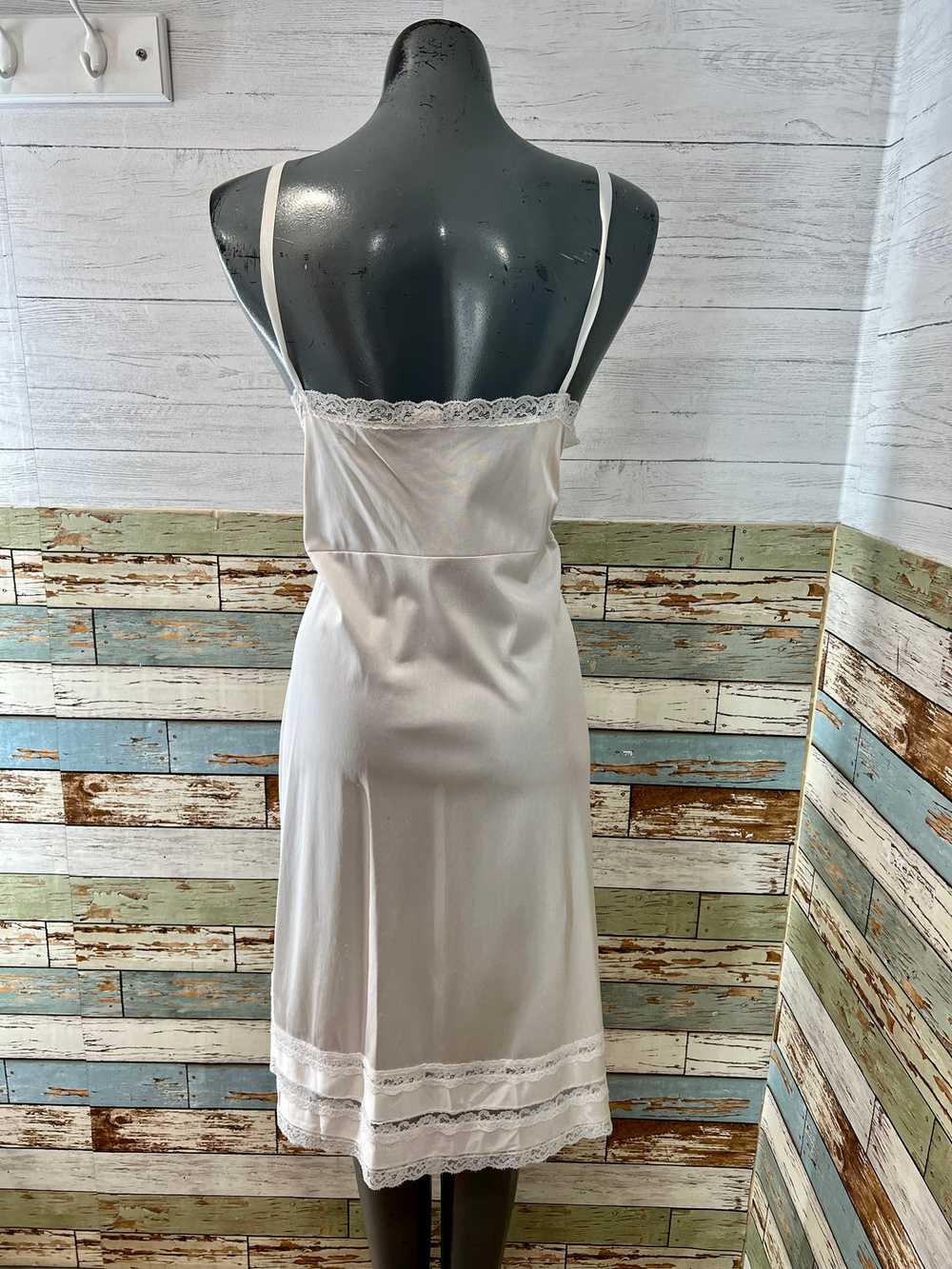 80’s Off White Slip Dress - image 6