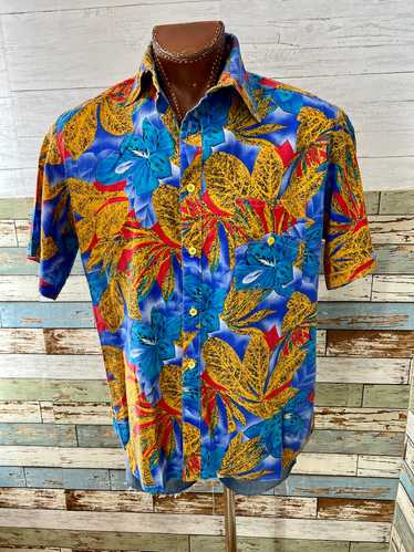 70’s Paz S. Patterson Hawaiian Short Sleeve Shirt - image 1