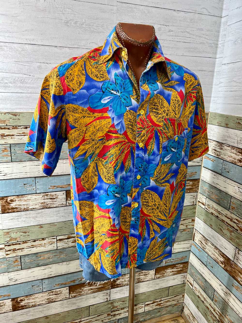 70’s Paz S. Patterson Hawaiian Short Sleeve Shirt - image 4