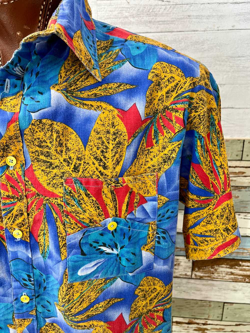 70’s Paz S. Patterson Hawaiian Short Sleeve Shirt - image 5