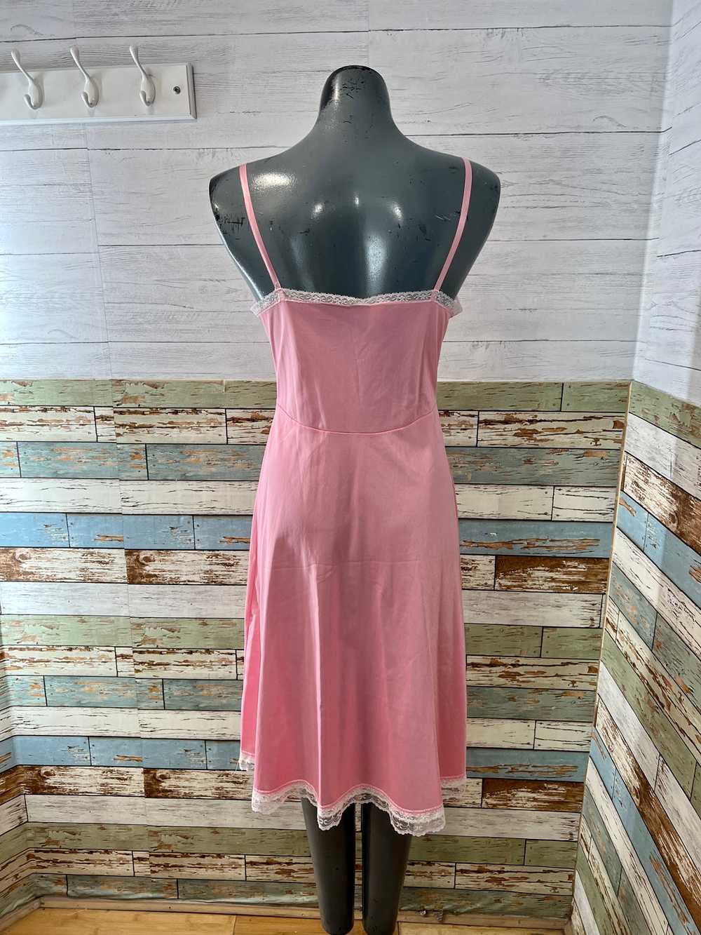 70’s Pink Slip Dress - image 6