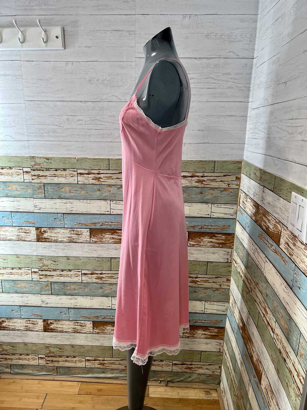 70’s Pink Slip Dress - image 7