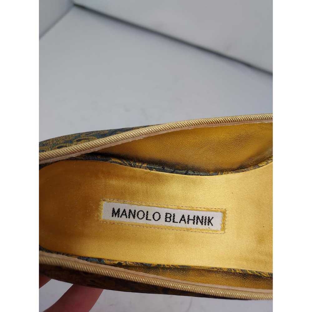 Manolo Blahnik Leather flats - image 4