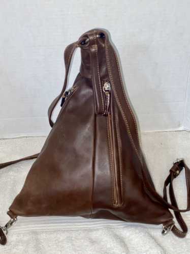 Bruno Rossi Zaino Borsa M61 Brown Leather Converta