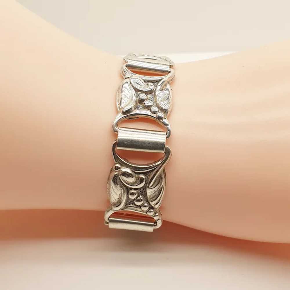 Beautiful Vintage 1940s/50s 830 Silver Modernist … - image 5