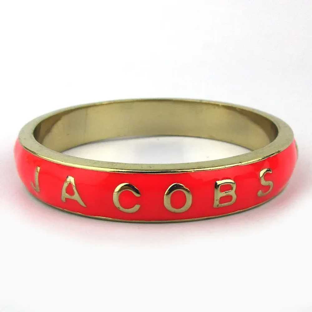 Vintage Marc Jacobs Enamel Goldtone Bangle Bracel… - image 4