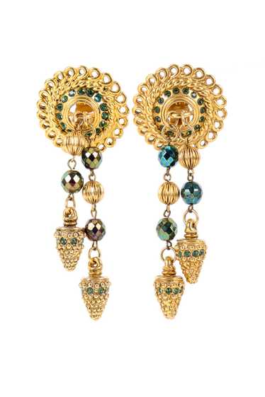 CLAIRE DEVE Byzantine Dangle Drop Earrings - image 1