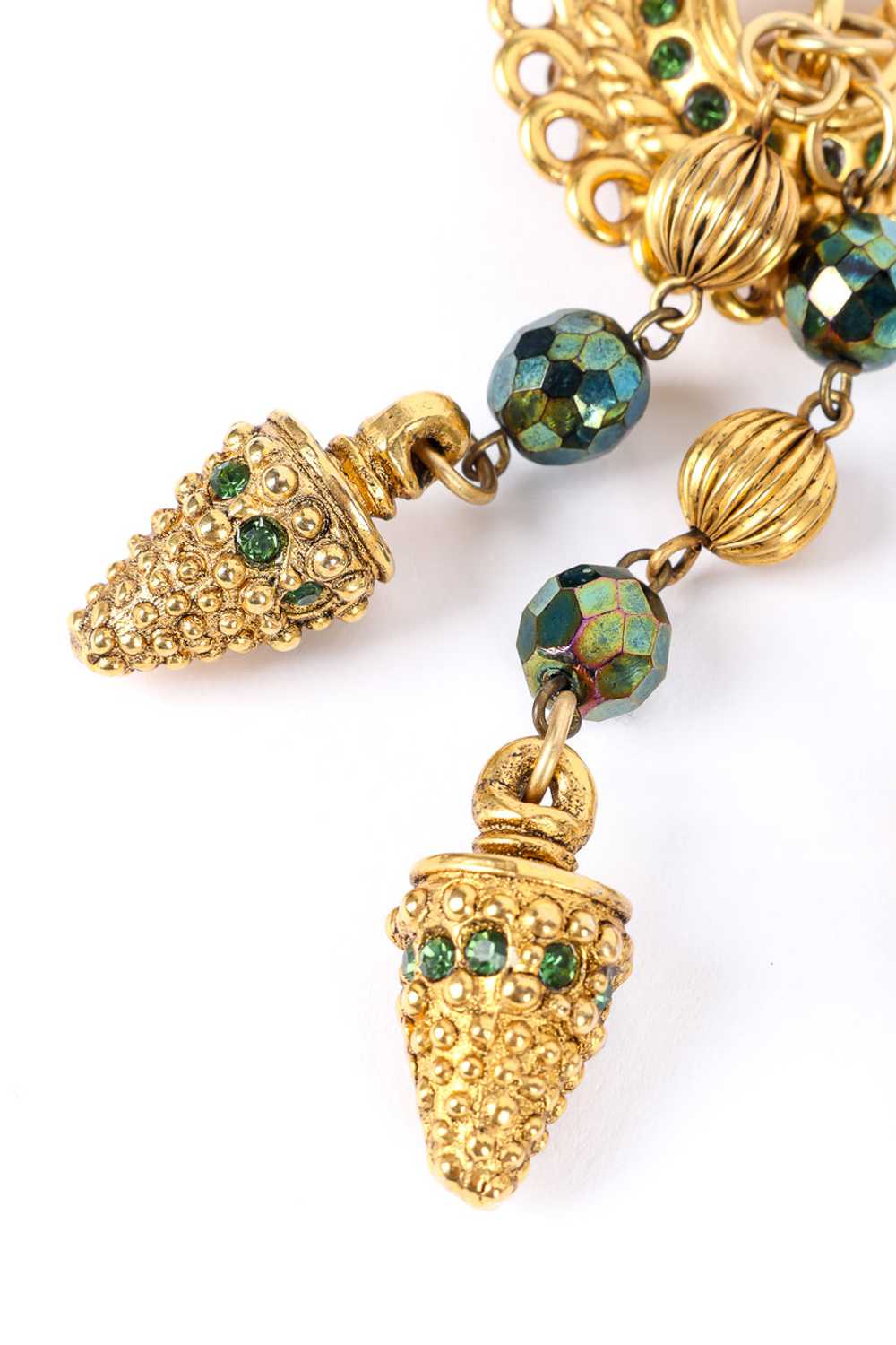 CLAIRE DEVE Byzantine Dangle Drop Earrings - image 3