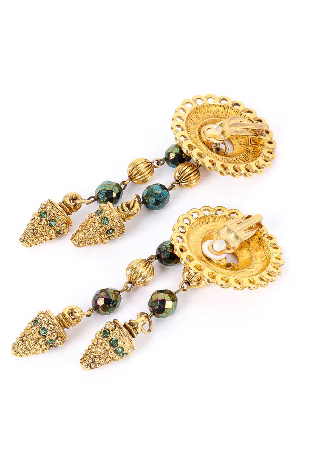 CLAIRE DEVE Byzantine Dangle Drop Earrings - image 5