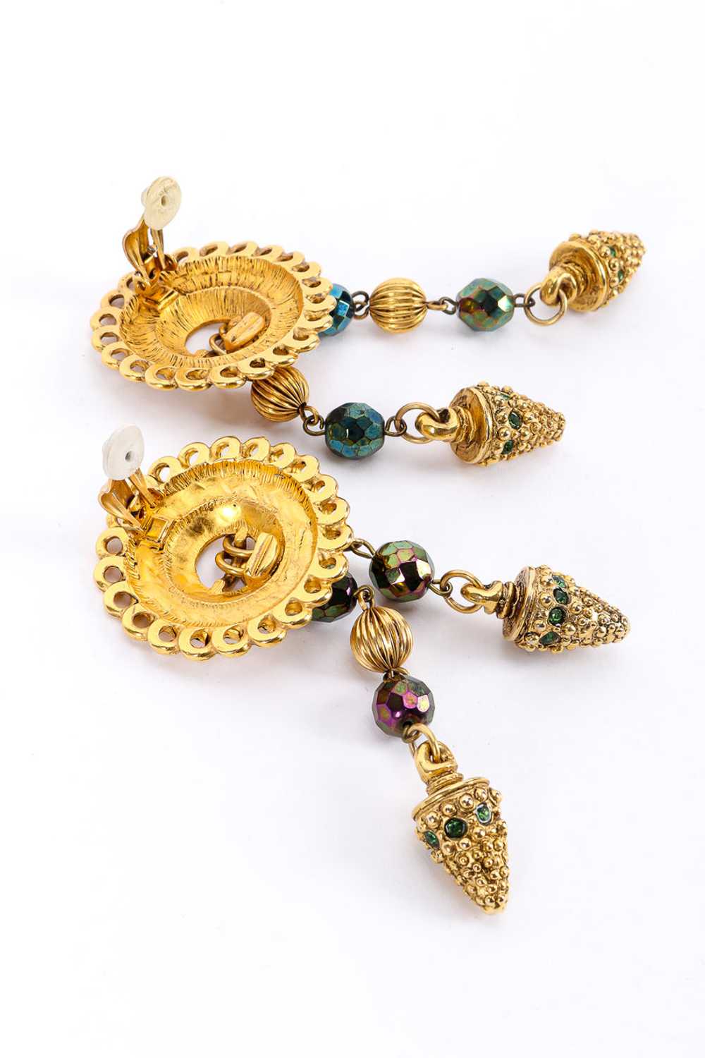 CLAIRE DEVE Byzantine Dangle Drop Earrings - image 6
