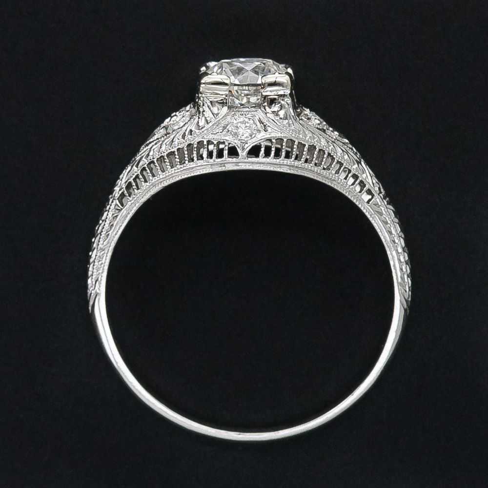 Art Deco 1.01 Carat Diamond Engagement Ring - GIA… - image 4