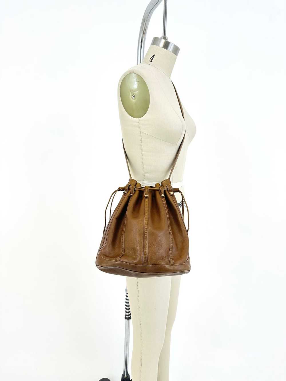 70s Celine Leather Bucket Bag - image 2
