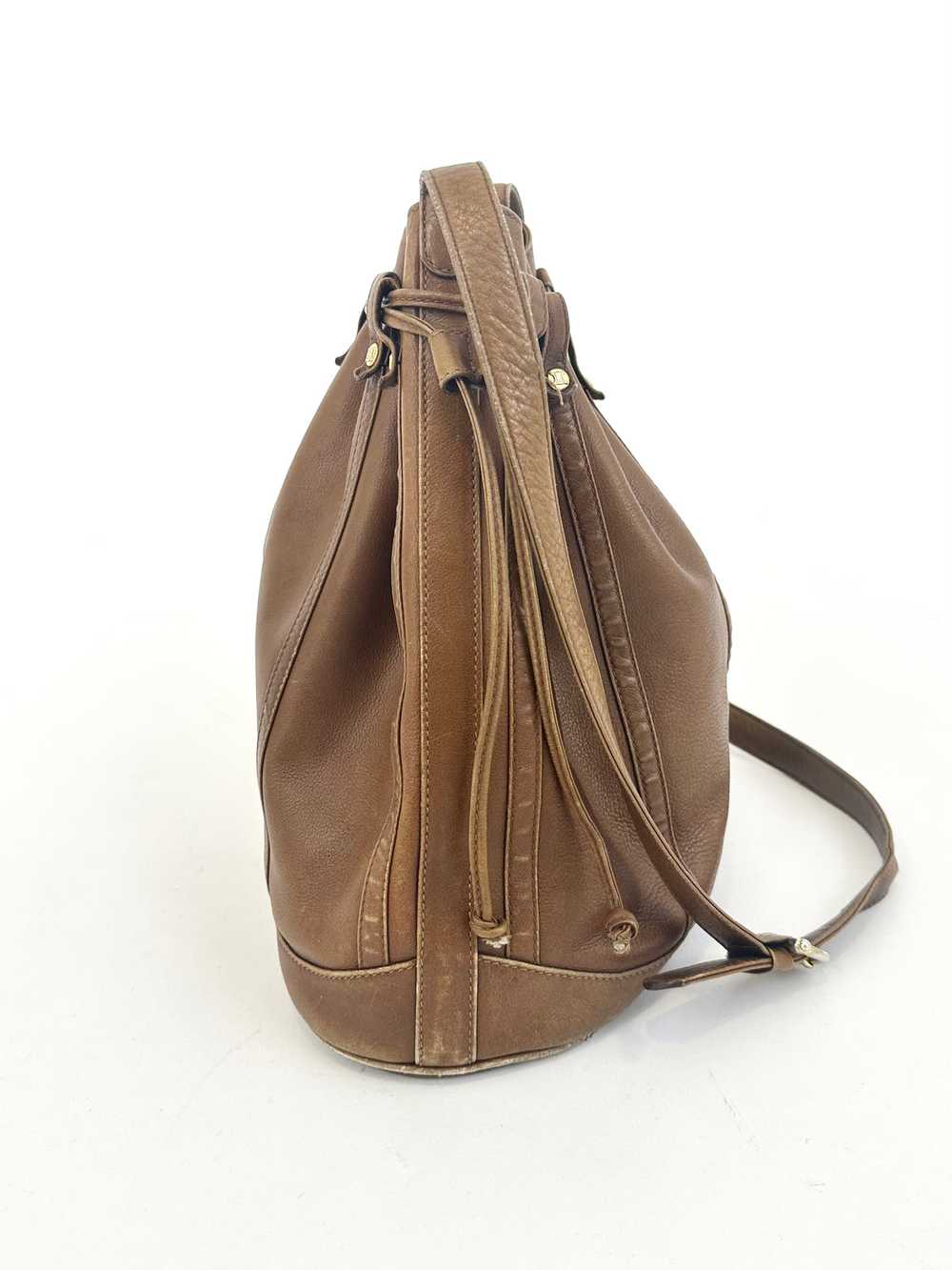 70s Celine Leather Bucket Bag - image 4