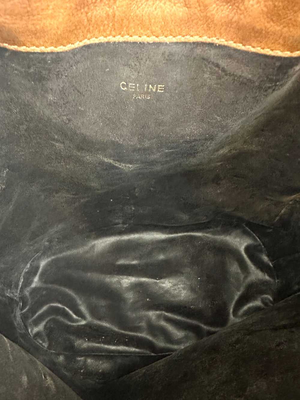 70s Celine Leather Bucket Bag - image 6