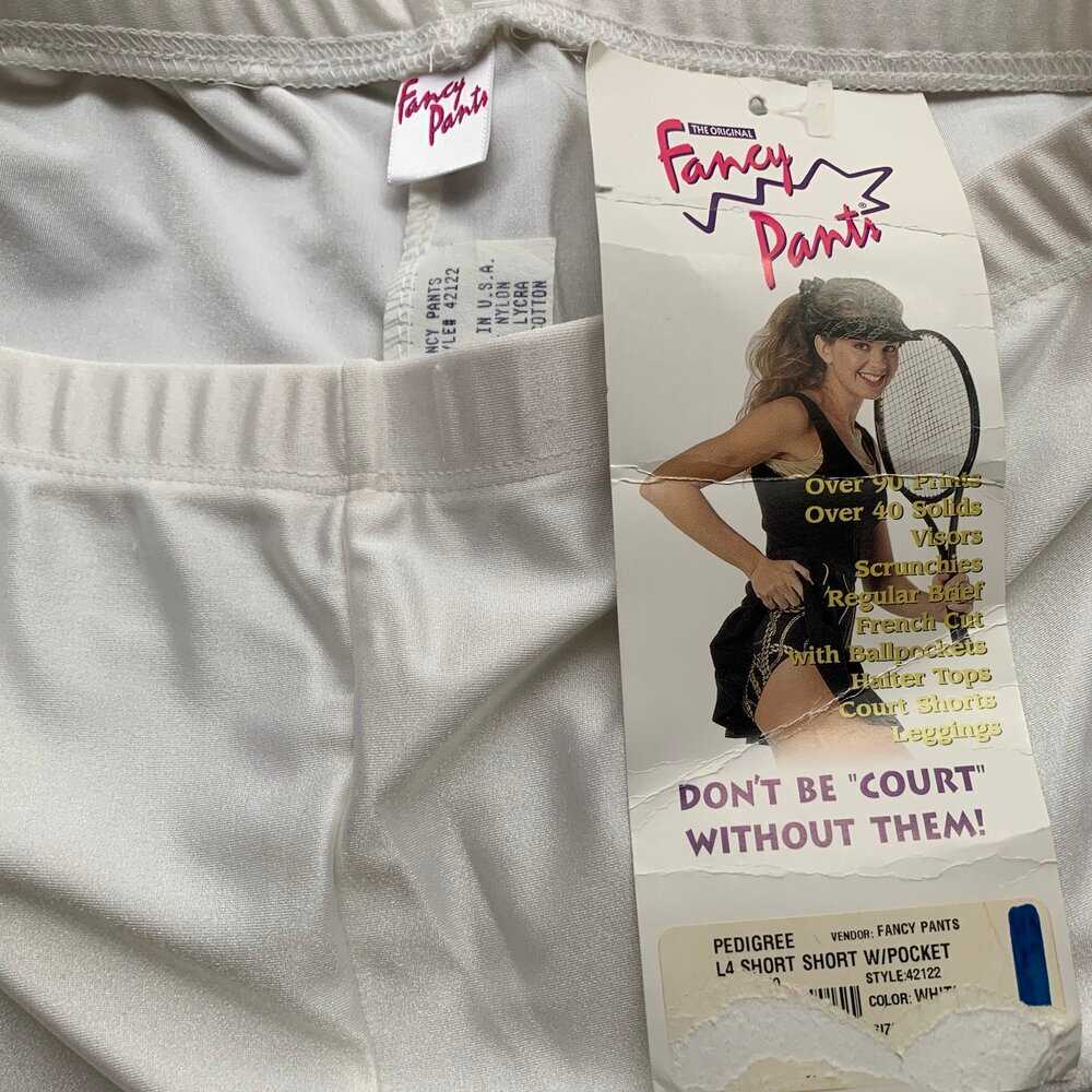 1990s Fany Pants white bike shorts - image 4