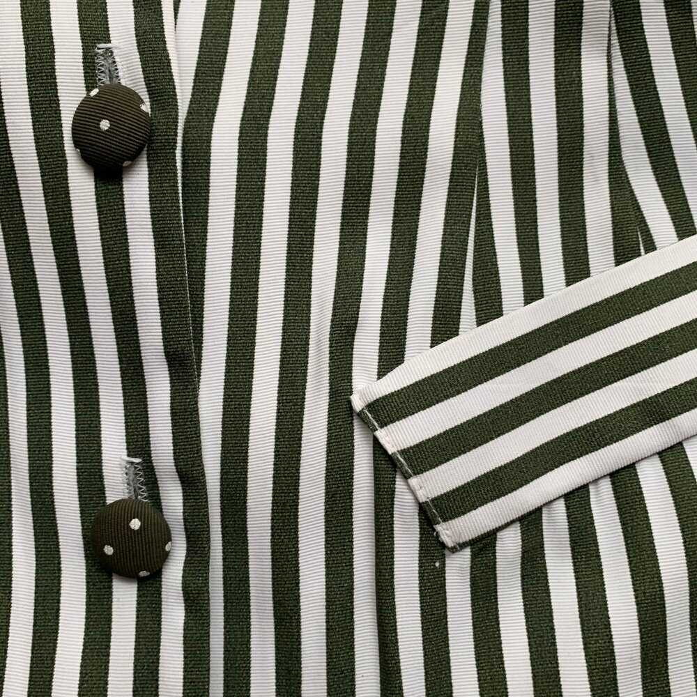 1990s striped button up dress - image 5