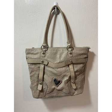 Guess Guess Large Thurman Tote Beige/Taupe Heart … - image 1