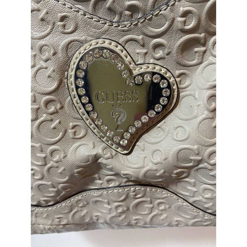 Guess Guess Large Thurman Tote Beige/Taupe Heart … - image 2