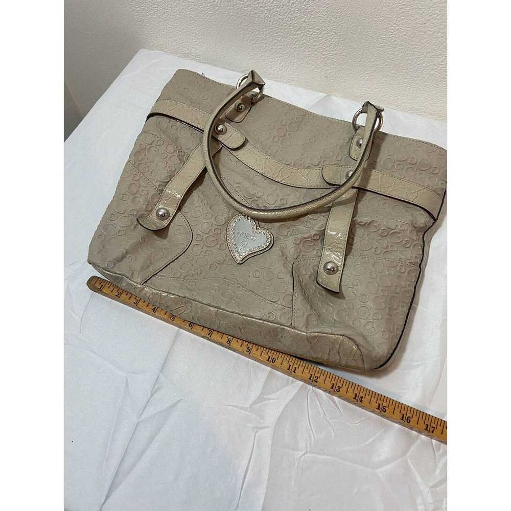 Guess Guess Large Thurman Tote Beige/Taupe Heart … - image 8