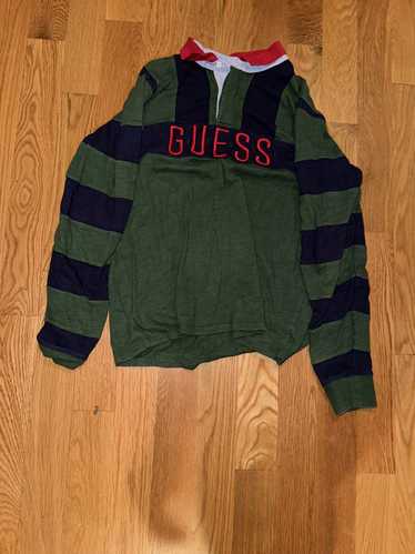 Guess Vintage Guess Jeans Striped Rugby Polo Shirt